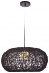 575-726-01 Velante Подвесной светильник Ротанг, 1 лампа, темнокоричневый