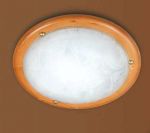 127-Sonex Потолочный светильник Alabastro, 1 лампа, стекло, белый, дерево  