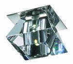 357012 Novotech Встраиваемый светодиодный светильник Crystal-LED, хром, прозрачный хрусталь 