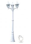 A1017PA-3WH Arte Lamp Столб уличный большой Bremen, 3 лампы, белый
