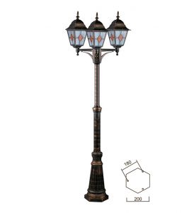 A1017PA-3BN ARTE LAMP Уличный фонарный столб из серии Berlin