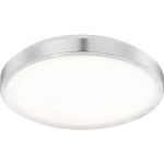 41686 Globo Светильник настенно-потолочный светодиодный Robyn, 1 лампа, белый, серебро