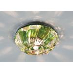 A8419PL-1CC Arte Lamp Светильник встраиваемый хрустальный Brilliants, 1 лампа, прозрачный с зеленым