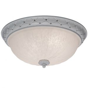 639010104 Chiaro Светильник потолочный Версаче, 1 лампа, белый с декоративными элементами из искусственного каучука