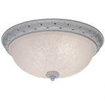 639010104 Chiaro Светильник потолочный Версаче, 1 лампа, белый с декоративными элементами из искусственного каучука