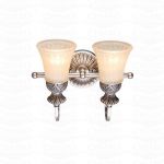 254021302 Chiaro Бра Версаче, 2 лампы, кованое металлическое основание цвета античного серебра 