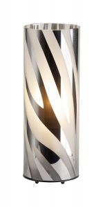 24547/15 Brilliant Настольная лампа из серии Wega, 1 плафон, черный, белый, хром