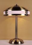 1275-3T Favourite Настольная лампа Cremlin, 3 лампы, античная бронза, белая ткань