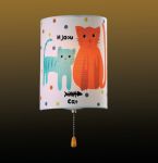 2279/1W Odeon Light Бра для детской Cats, 1 лампа, ткань