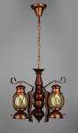 OML-58303-03 Omnilux Люстра подвесная модерн, 3 лампы, коричневый