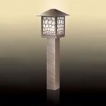 2648/1A Odeon Light Светильник уличный столб Meto, 1 лампа, коричневый, белый 