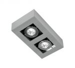 89076 Eglo Светильник настенно-потолочный поворотный Модерн, 2 лампы, хром, черный, серый