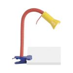 24705/72 Brilliant Настольная лампа с прищепкой и гибкой ножкой Модерн, 1 плафон, красный, синий, желтый