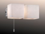 2183/2W Odeon Light Бра Faro, 2 лампы, хром, белое матовое стекло