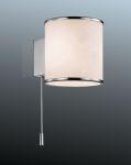 2182/1W Odeon Light Бра Palu, 1 лампа, хром, белое матовое стекло