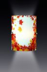 1254-Sonex Бра Autunno, 1 лампа, хром, белый с оранжевым и желтым
