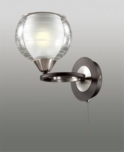2774/1W Odeon Light Бра Vesonto, 1 лампа, венге, никель, белый
