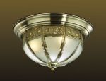 2344/3C Odeon Light Потолочный светильник Valso, 3 лампы, бронза, прозрачно-матовое стекло 