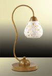 2659/1T Odeon Light Настольная лампа MIRTA, 1 лампа, белый, коричневый, керамика