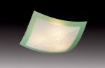 2145-Sonex Потолочный светильник Sakura, 2 лампы хром, белый, зеленый 