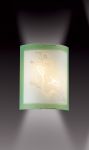2245-Sonex Бра Sakura, 2 лампы хром, белый, зеленый 