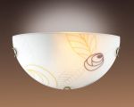 029-Sonex Бра Sankia, 1 лампа, бронза, ддекоративные узоры янтарного и коричневого цвета