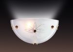 049-Sonex Бра Floret, 1 лампа, белый, янтарный  