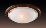 316-Sonex Потолочный светильник Glass, 3 лампы, белый, дерево, золото   