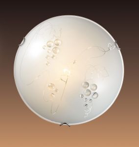104 Sonex Потолочный светильник Traube, 1 лампа, хром, декоративные элементы из прозрачного стекла