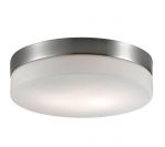 2405/1A Odeon Light Настенно-потолочный светильник для ванной комнаты Presto, 1 лампа, никель, белое матовое стекло