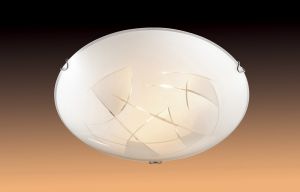 143 Sonex Потолочный светильник Kapena, 1 лампа, хром, белый