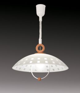 П616 Sonex Подвесной светильник Quadro, 1 лампа, белый, бук