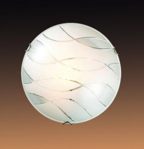 144 Sonex Потолочный светильник Mona, 1 лампа, хром, белый