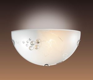 004 Sonex Бра Traube, 1 лампа, хром, декоративные элементы из прозрачного стекла