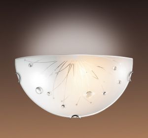 005 Sonex Бра Likia, 1 лампа, хром, декоративные элементы из прозрачного стекла