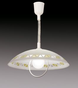 П602 Sonex Подвесной светильник Trianolo, 1 лампа, белый, янтарный