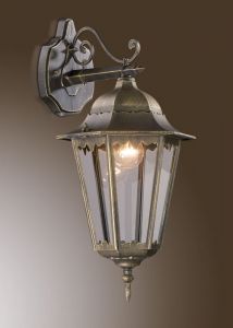 2320/1W Odeon Light Светильник уличный, бра Lano, 1 лампа, бронза, стекло