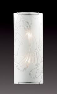 2243 Sonex Бра Molano, 1 лампа, хром, белое стекло с узором 