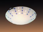 364-Sonex Потолочный светильник Quadro, 3 лампы, белый, синий, хром