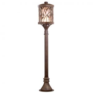 2287/1A Odeon Light Светильник уличный, столб Lagra, 1 лампа, коричневый, белый