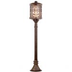 2286/1A Odeon Light Светильник уличный, столб Kordi, 1 лампа, коричневый, белый 