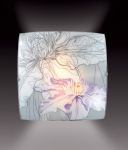 1230-Sonex Бра Iris, 1 лампа, хром, белый, черный, фиолетовый 
