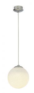 1311-10P Favourite Светильник подвесной Softball, 1 плафон, хром, белый