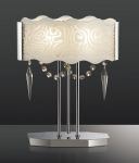 2243/2T Odeon Light Настольная лампа Sinti, 2 лампы, хром, прозрачно-матовое стекло  