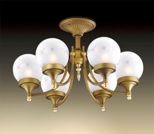 2626/6C Odeon Light Люстра потолочная Dakia, 1 лампа, бронза, матовый, золото 
