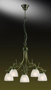 2120/5 Odeon Light Подвесная люстра Kaena, 5 ламп, бронза