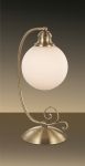 2543/1T Odeon Light Настольная лампа Teura, 1 лампа, бронза, белый        