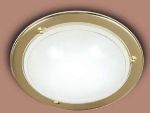 115-Sonex Потолочный светильник Riga, 1 лампа, золото, белый