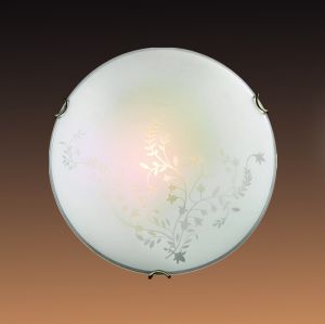 118 Sonex Настенно-потолочный светильник Kusta, 1 лампа, металл, стекло