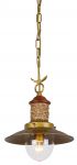 1216-1P Favourite Подвесной светильник Sole, 1 лампа, золотисто-коричневый, дерево